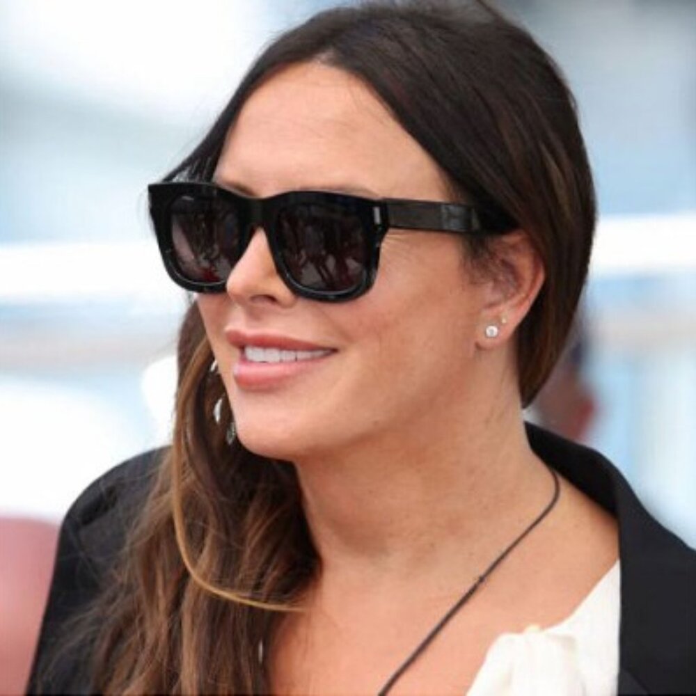 Saint Laurent SL650 MONCEAU 001 Sunglasses Black Square Frame, Black Lenses